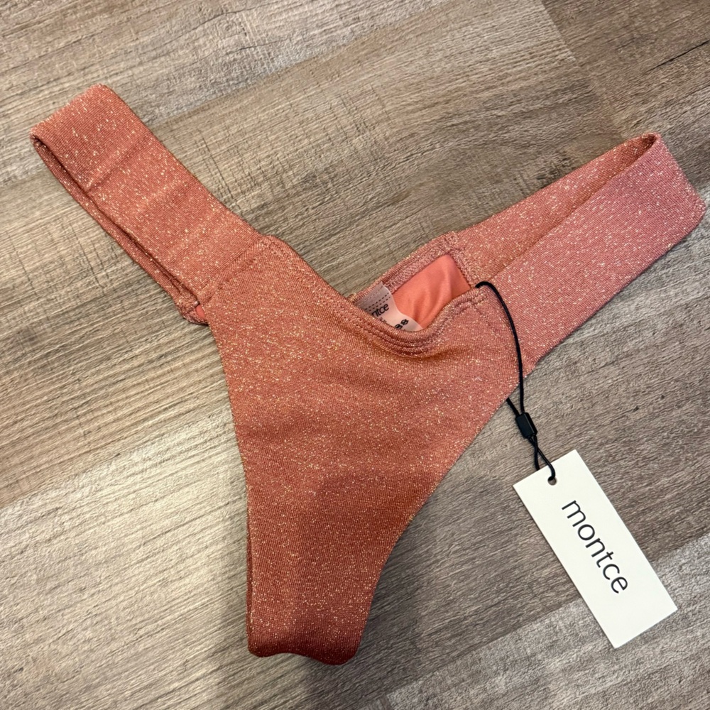 Montce Glittering Copper Bikini Bottom